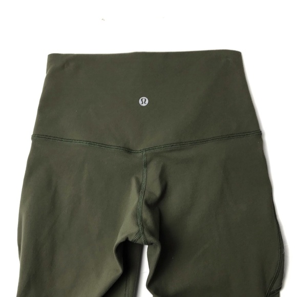 FINAL Lululemon Barre Star Pant Luon Fatigue Green Size 2 - Picture 3 of 6